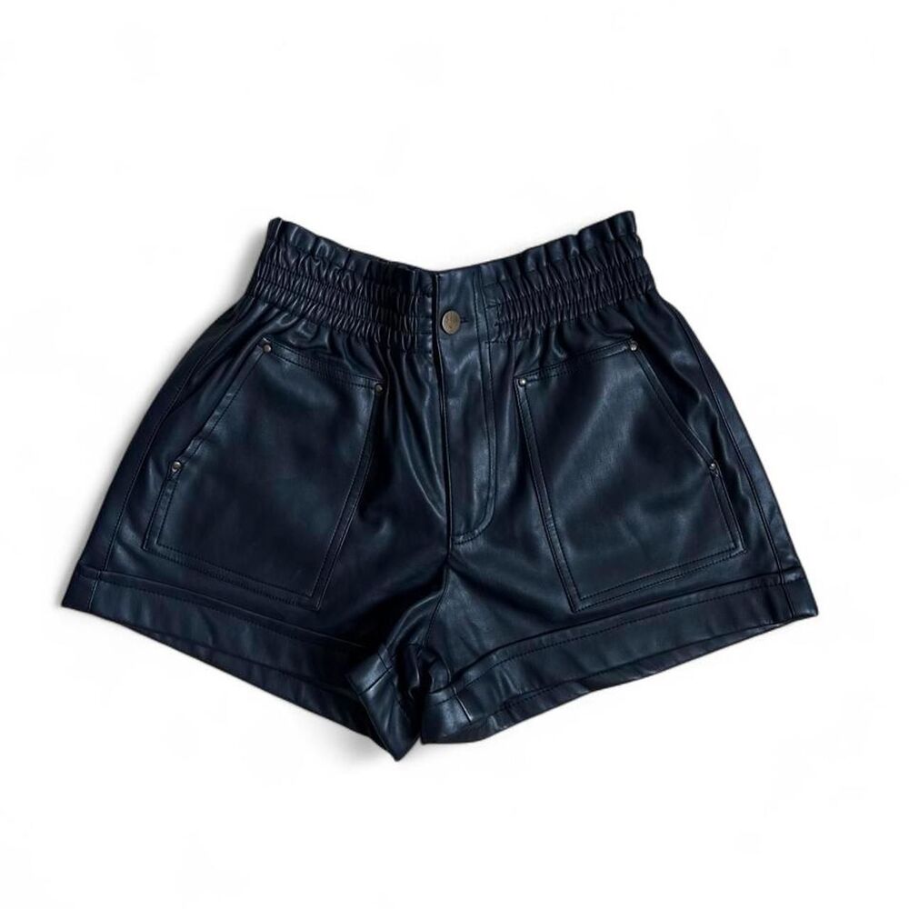 Faux Leather Shorts Women's Medium